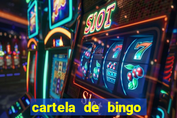 cartela de bingo pra imprimir